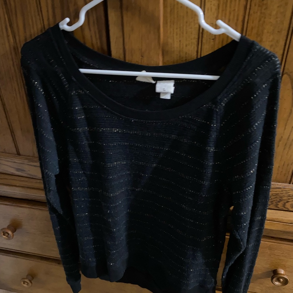 Black and Gold Striped Sweater